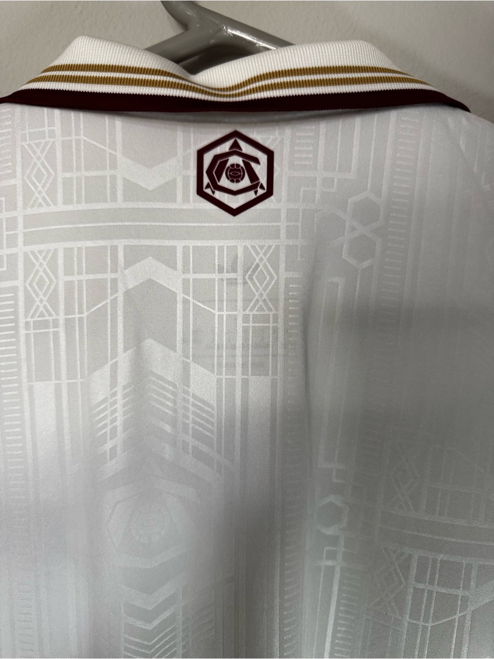 adidas Arsenal White & Maroon Away Football Shirt - Picture 3 of 7